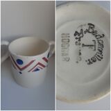 6 coffee cups Digoin Badonviller Sarreguemines