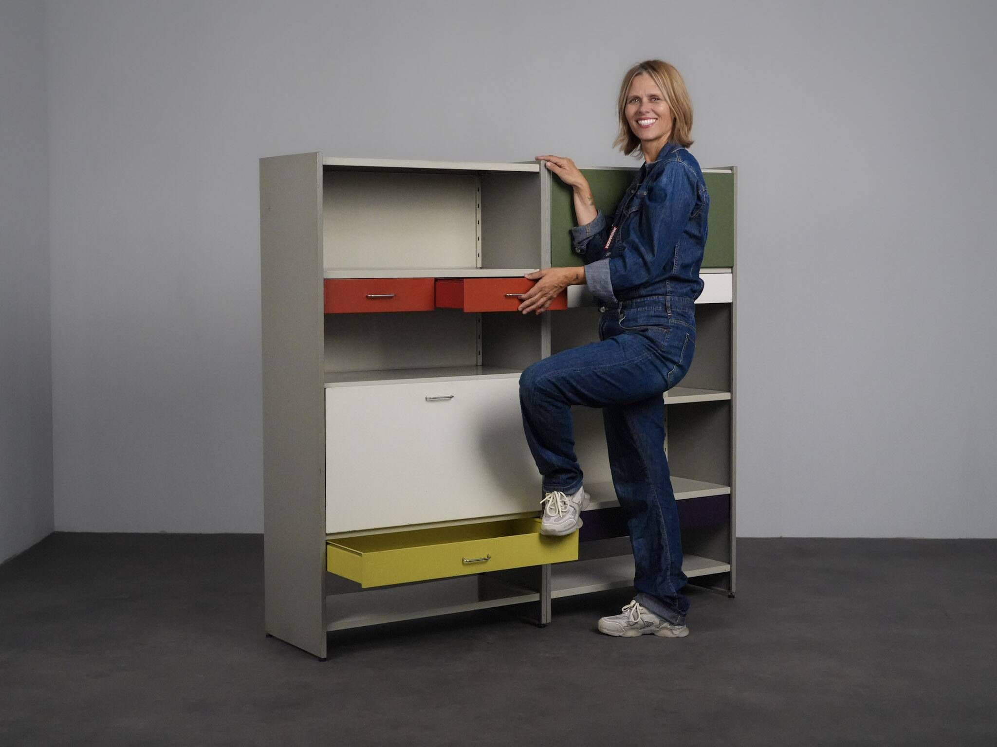 Gispen 5600 cabinet by A.R. Cordemeyer, Netherlands, 1950s