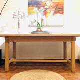 Solid oak farmhouse table