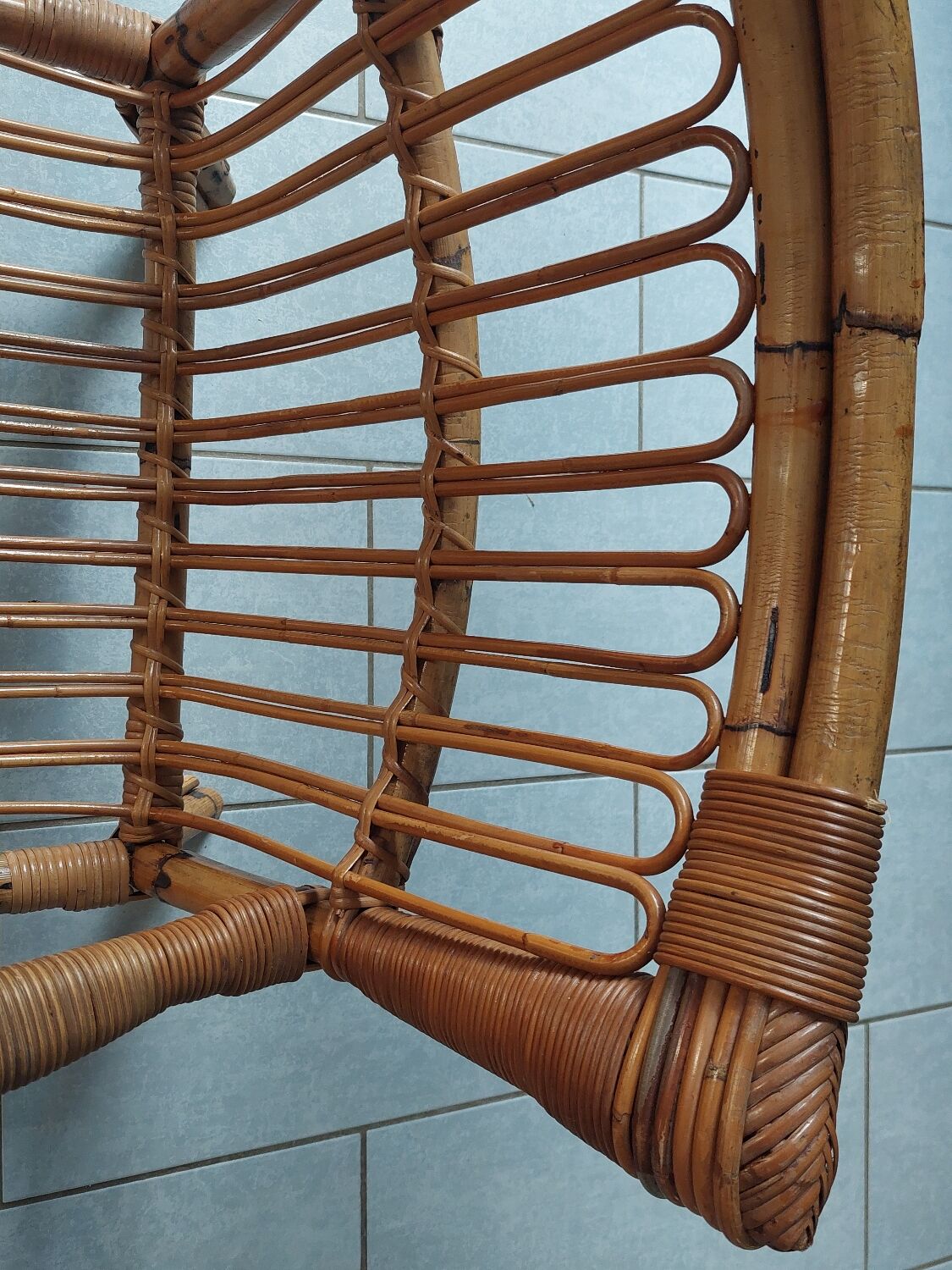 Rattan armchair