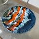 Vallauris ceramic blue plate