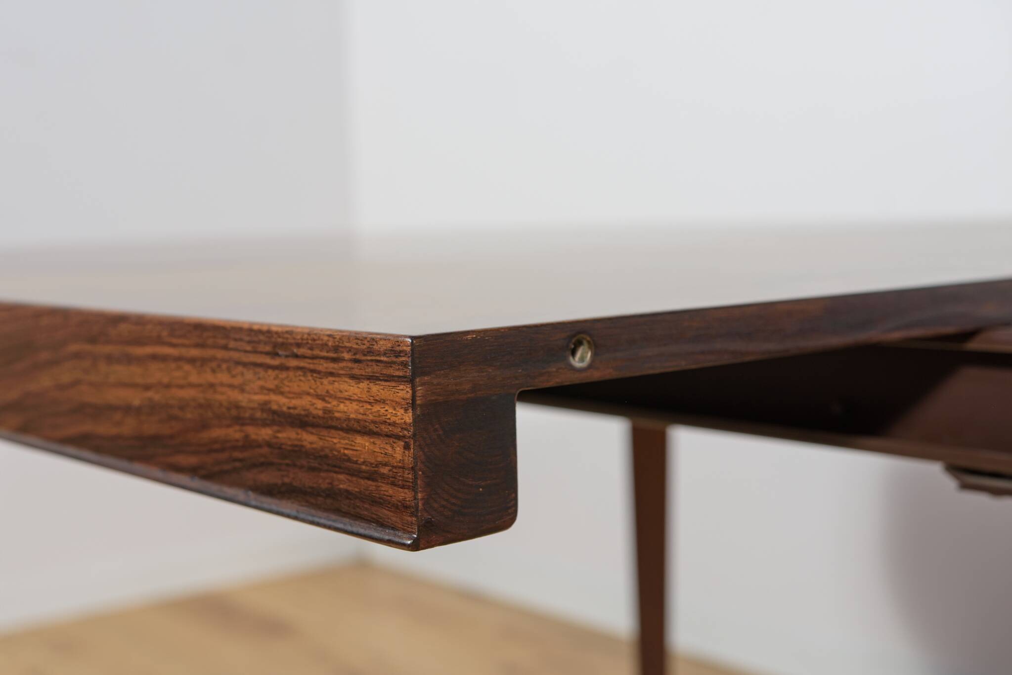 Mid-Century Round Rosewood Dining Table by Severin Hansen for Haslev Furnit