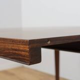 Mid-Century Round Rosewood Dining Table by Severin Hansen for Haslev Furnit