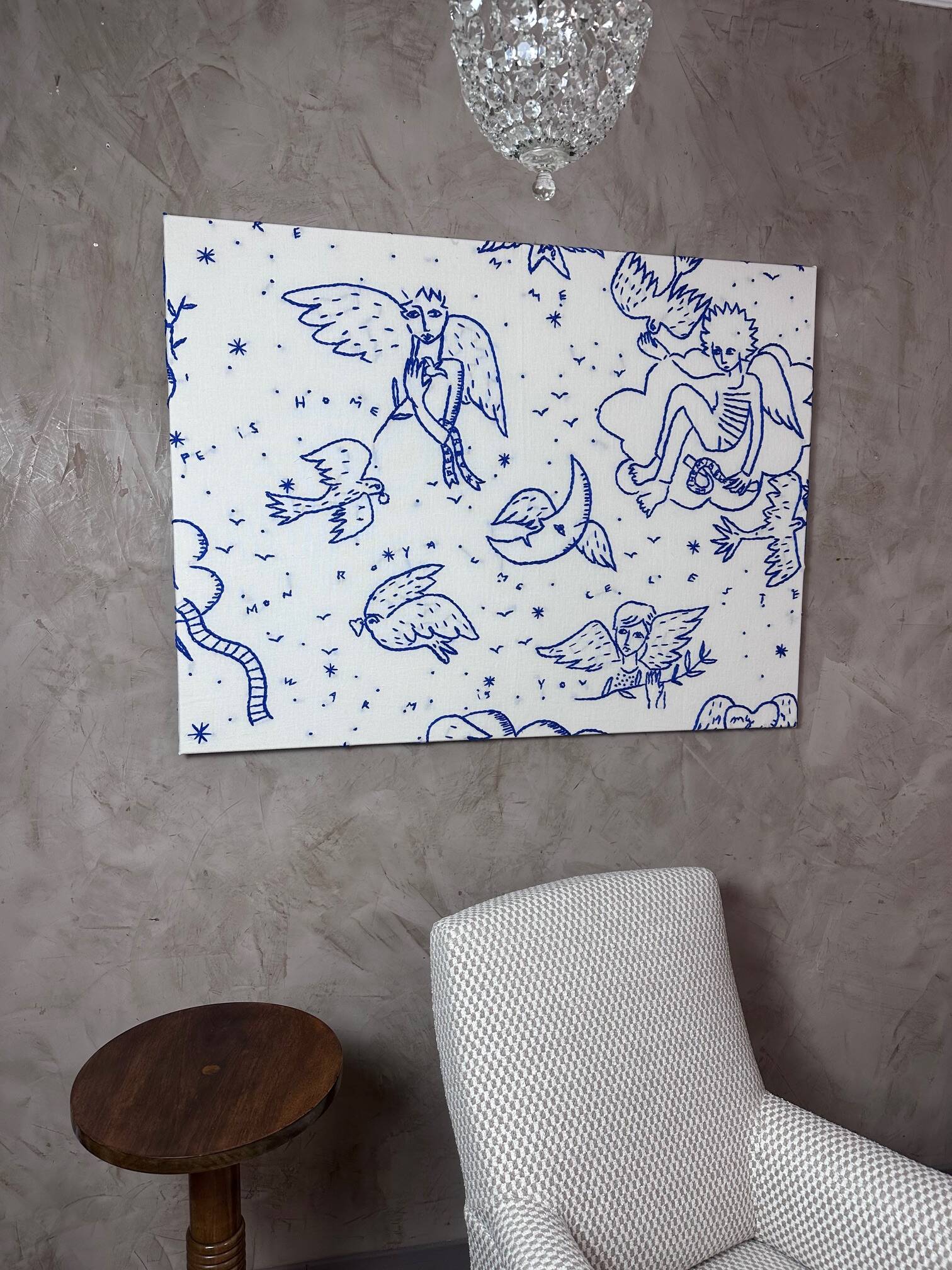 Stretched fabric P.Frey X Castelbajac