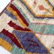 Moroccan Berber carpet Boujaad ecru with colorful patterns 292x197cm