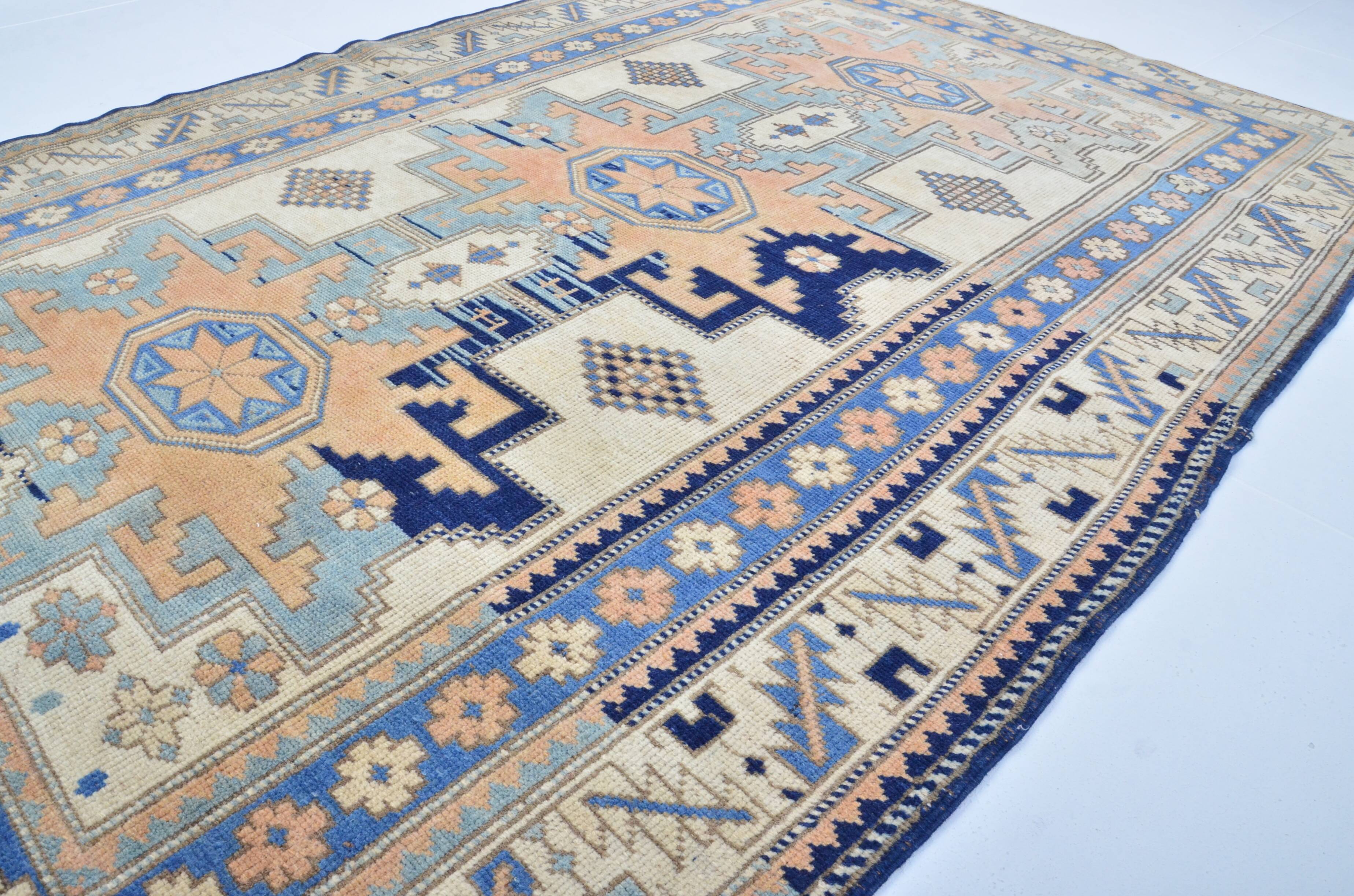 Geometric  Vintage Wool Carpet sku 3240