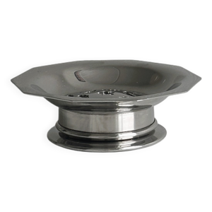 Beurrier en métal argenté