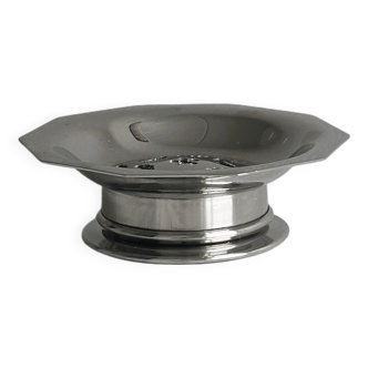 Coquillor silver metal butter dish