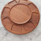 Denmark 60s swivel teak tray
