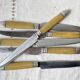 12 couteaux vintage bakélite Inox Pradel