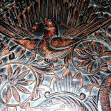 Ethnic carved wooden worker's furniture