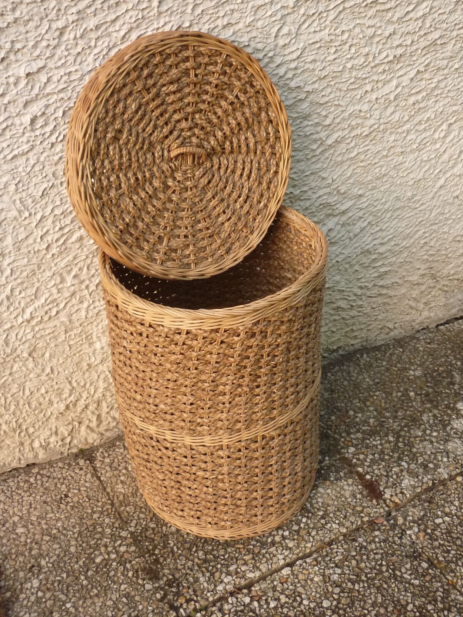 Braided Straw Wicker Basket 70-80