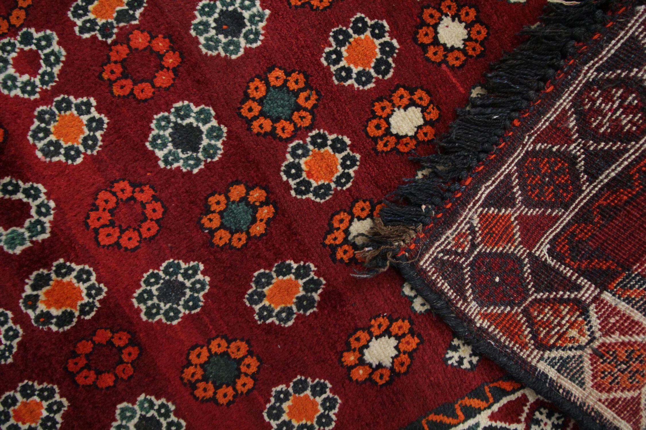 Vintage persian handwoven wool lori rug 1930- 96x157cm