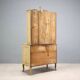 Buffet baroque ancien en bois laqué XVIIIe siècle