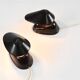 Brown Bakelite Lamps by Bauhaus for ESC Zukov 1930s