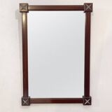 Mid-Century Rectangular Wooden Mirror