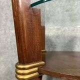 Vintage Italian coffee table with compass legs circa 1970