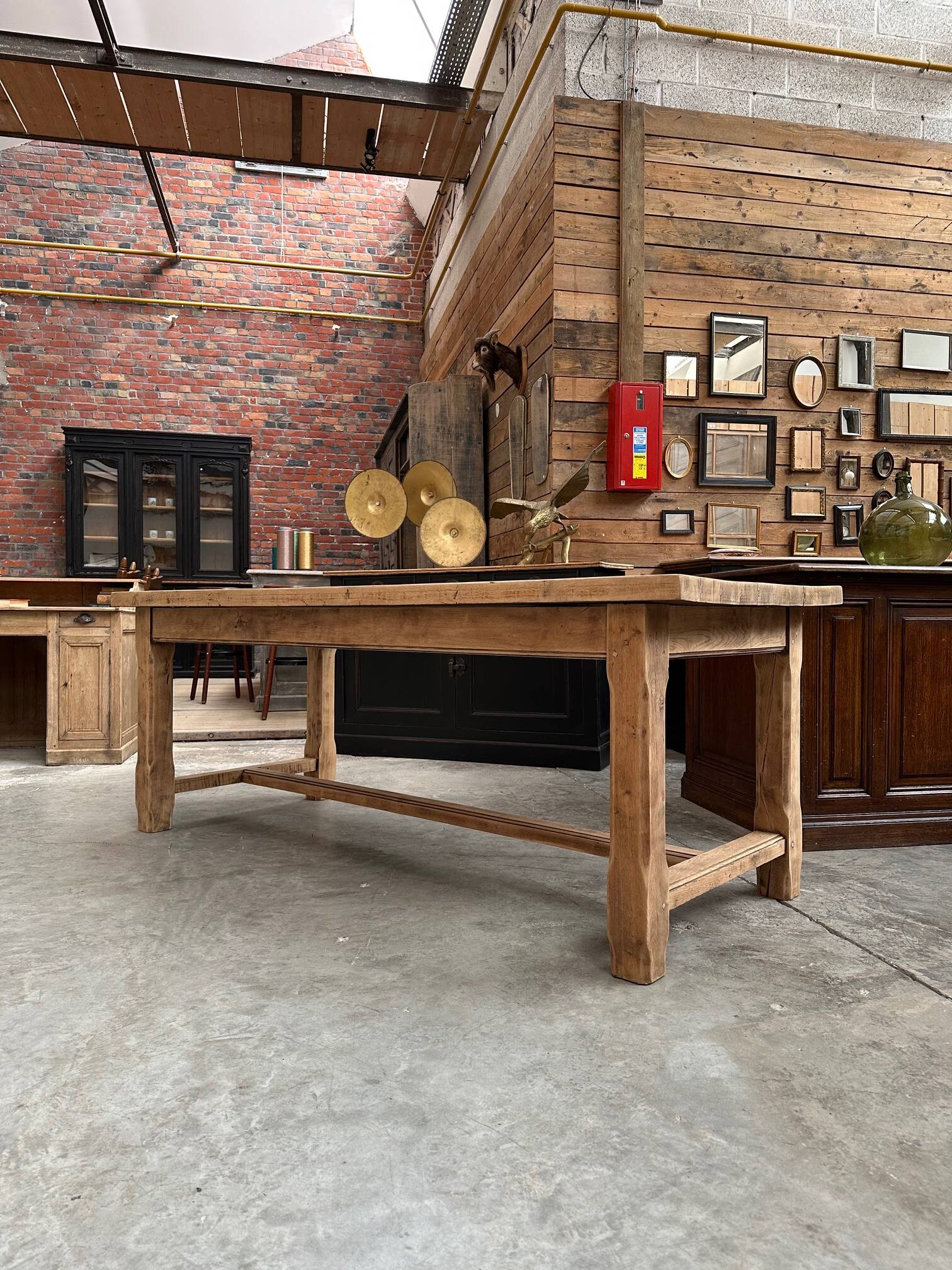 Solid oak farmhouse table