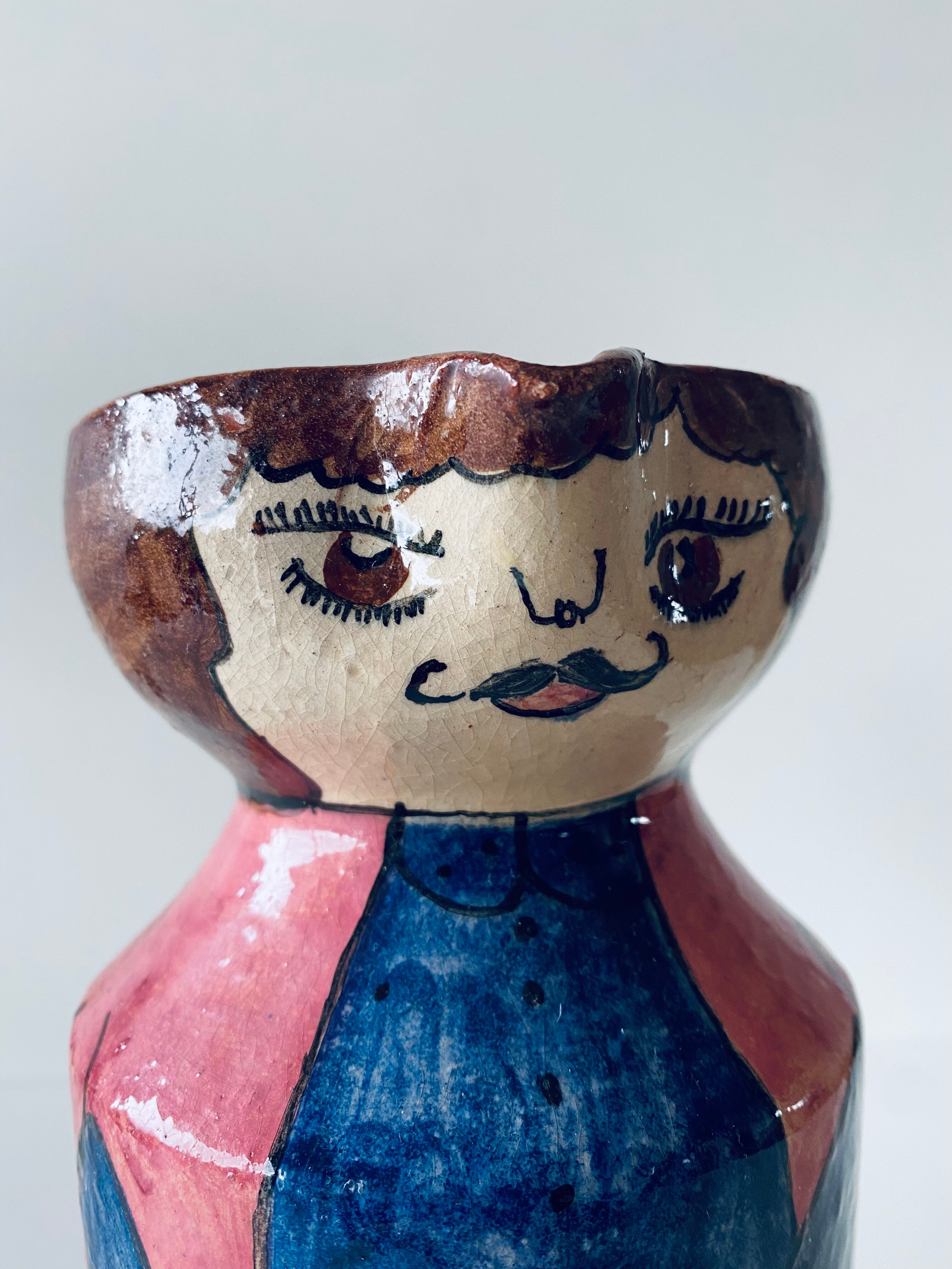 Vintage pitcher Portuguese pottery