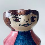 Vintage pitcher Portuguese pottery