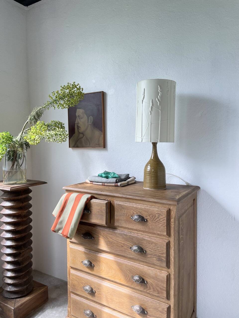 50s ceramic lamp Poteries du Marias