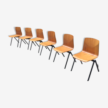 6 Galvanitas s30 chairs