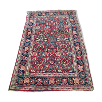 Tapis iranien ancien en laine 213x130cm
