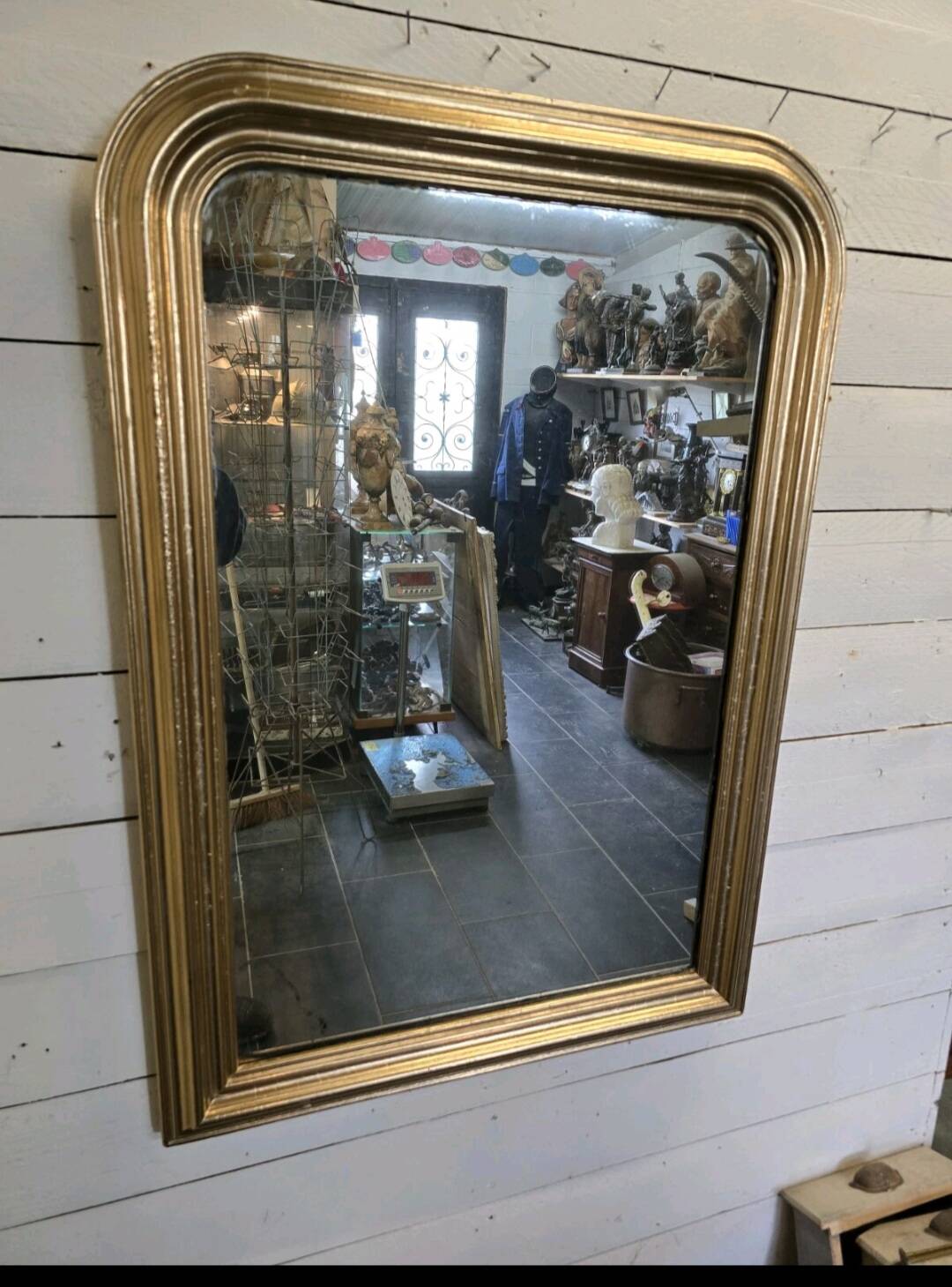 Antique Louis Philippe style gilded mirror
