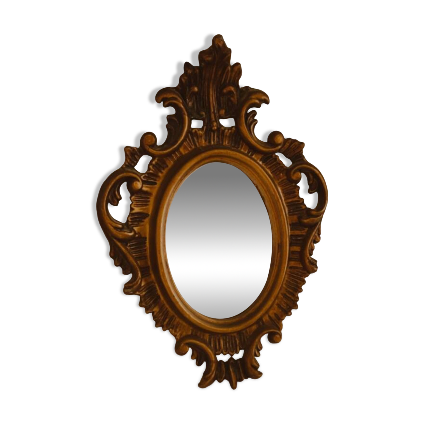 Antique vintage resin mirror