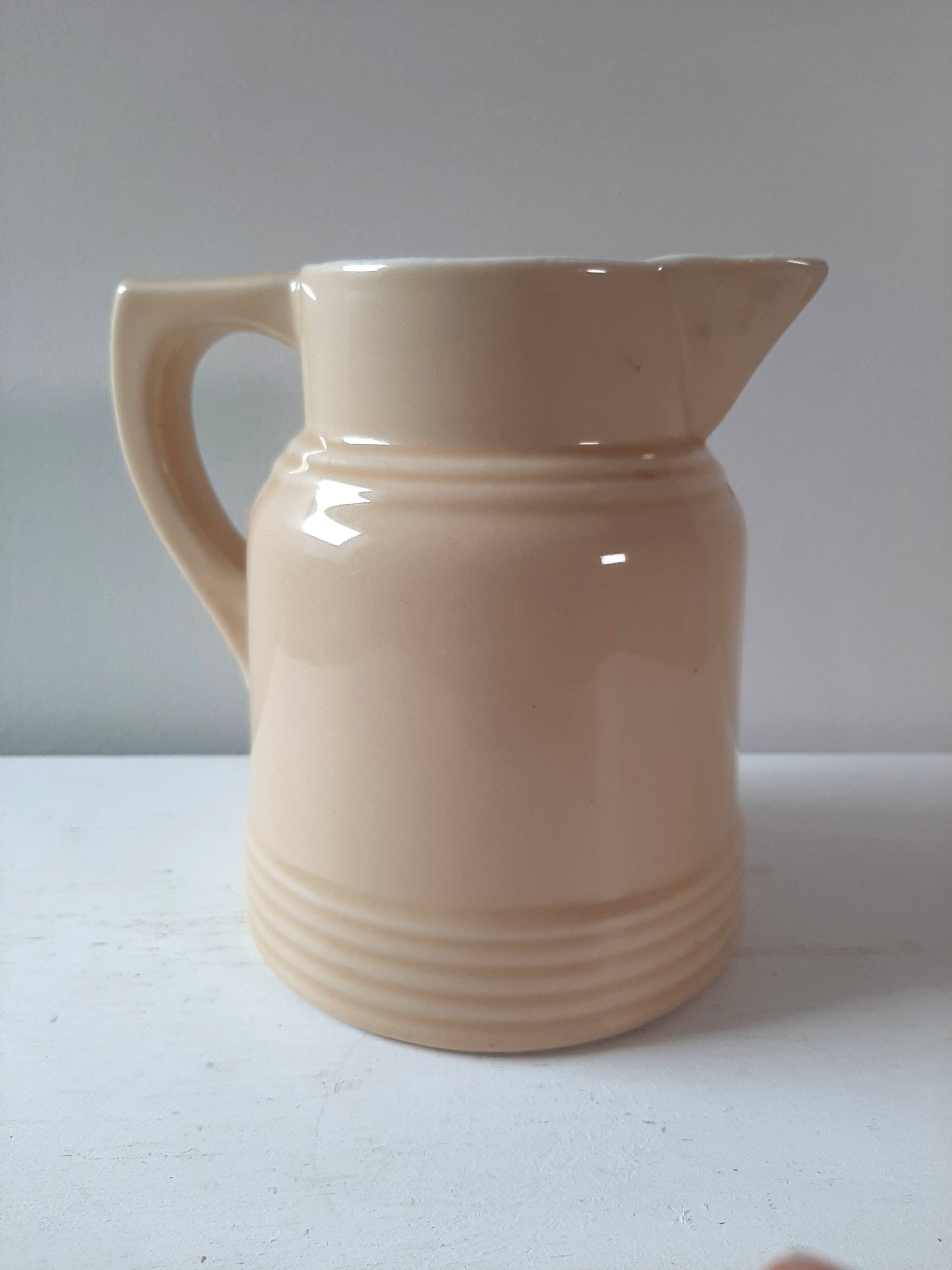 Pitcher in cream color