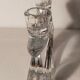 Candlestick with two arms in crystal of Vannes 60s