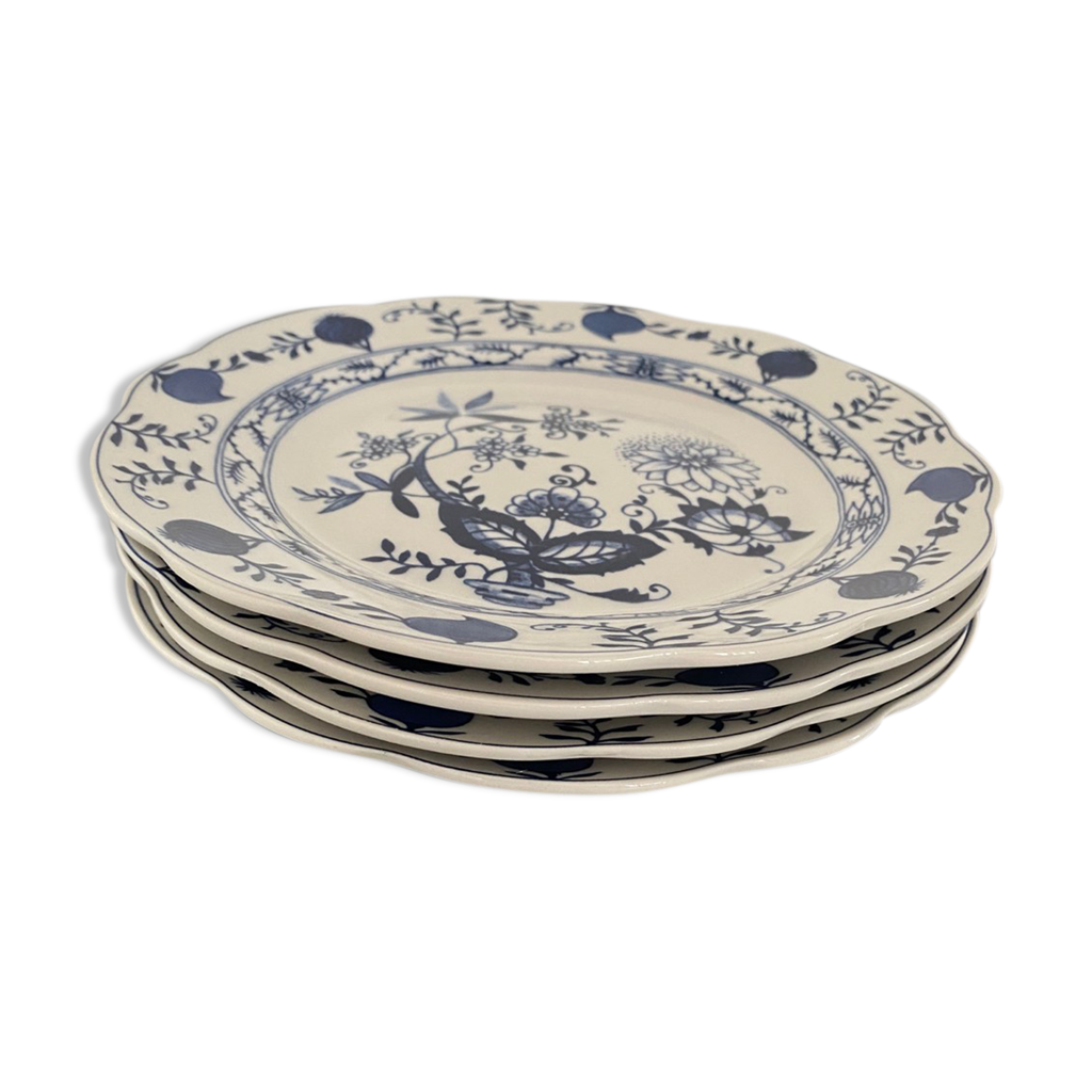 Lot De 4 Assiettes à Dessert 19 Cm Porcelaine New Bone China LeTravisate – Humour & Style