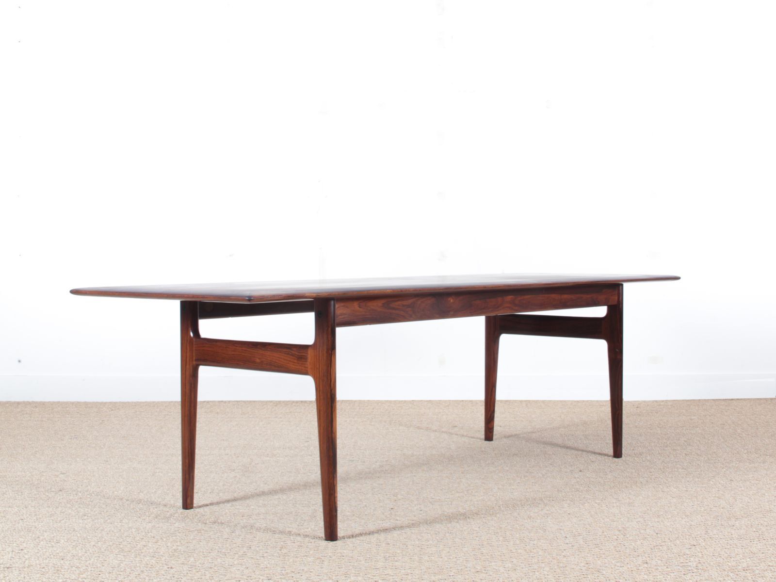 Table basse moderne scandinave en palissandre de Rio de CFC Silkeborg 1960s