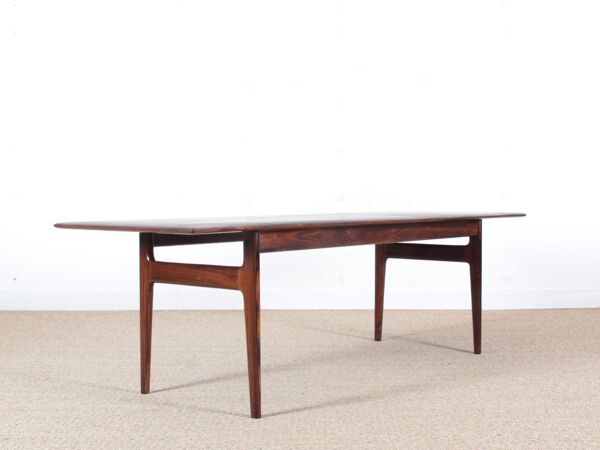 Table basse moderne scandinave en palissandre de Rio de CFC Silkeborg 1960s