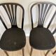 Set of 4 Vintage Black Wooden Dining Chairs: STOL Kamnik, 70s, Yugoslavia