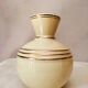 Art deco vase in earthenware