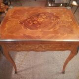 Louis XV style game table in marquetry