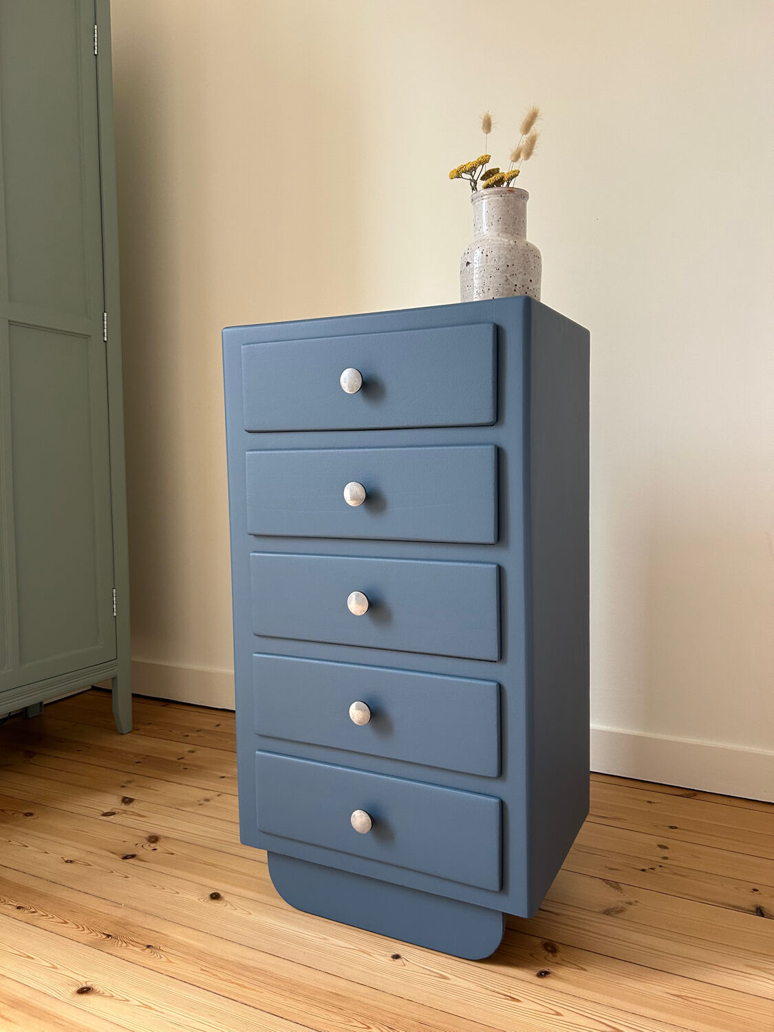 Colourful vintage chest of drawers