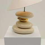 Large Pebble table lamp by François Chatain, 1980s France.