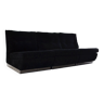 Modular sofa in black velvet 1970