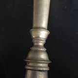 Pair of candlesticks, art nouveau, golden bronze