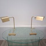 Articulated brass lamps France 1960s