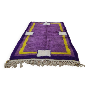 Handmade wool Berber rug 250x150 cm