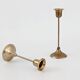 Pair of mid-century vintage brass candlesticks