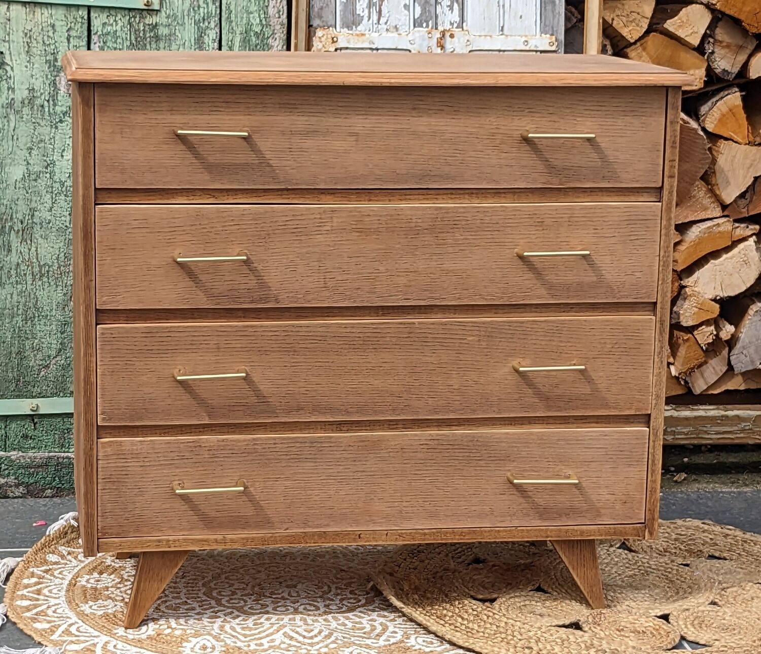 Commode pieds compas vintage