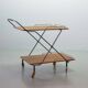 Scandinavian Minimalistic Foldable and Mobile Teak Tea Trolley Denmark 50S