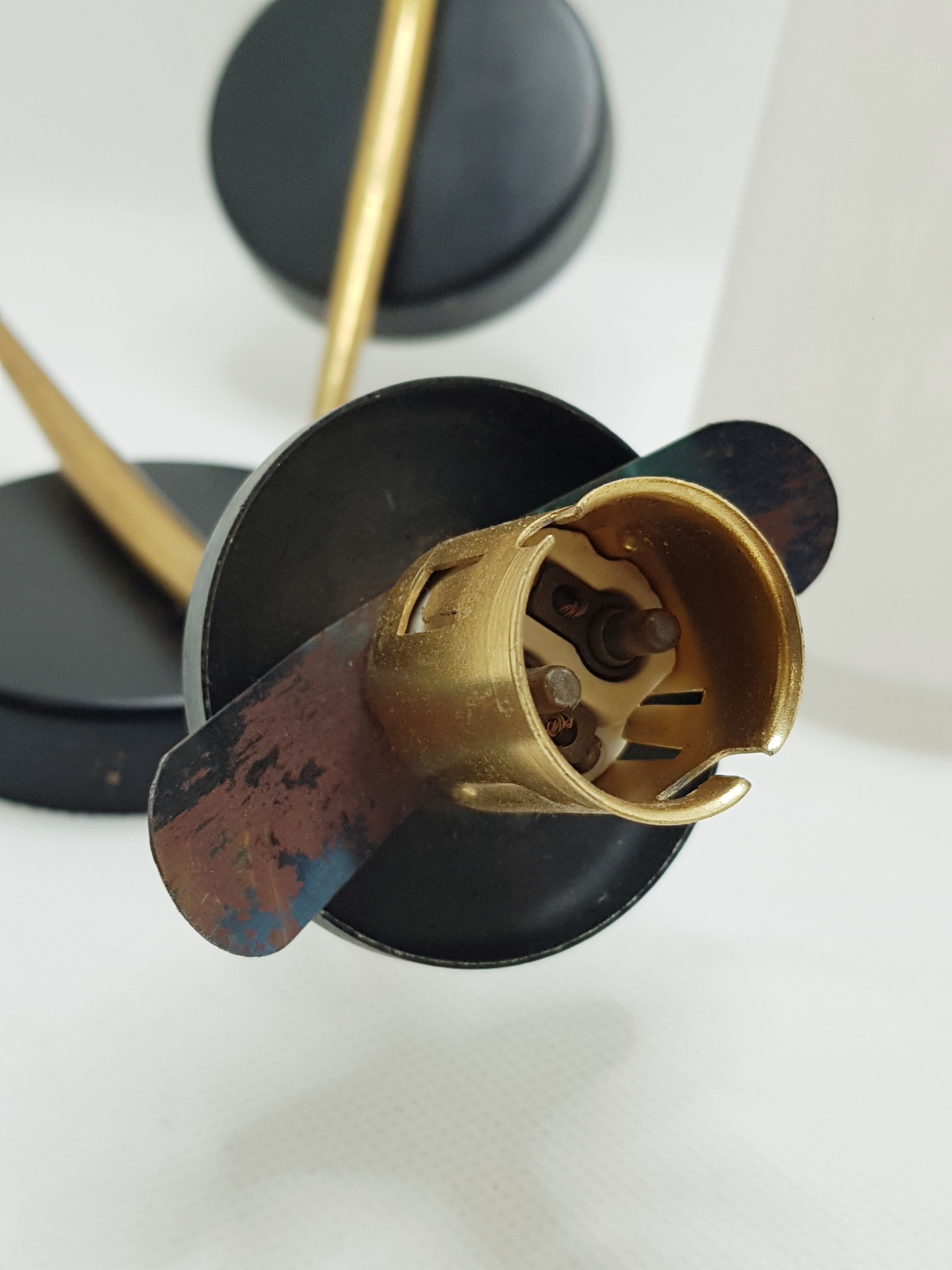 Pair of mid-century wall lamps