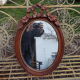 Oval wooden mirror Louis XVI style 54cmx37cm