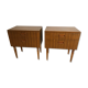 Pair of vintage bedside tables scandinavian style