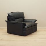 Leather armchair, Italian design, 1960s, production: Italy